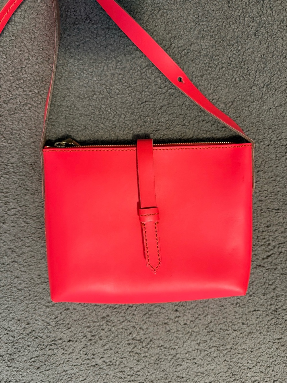 J.Crew Parker Pink Leather Crossbody Bag - Picture 2 of 9